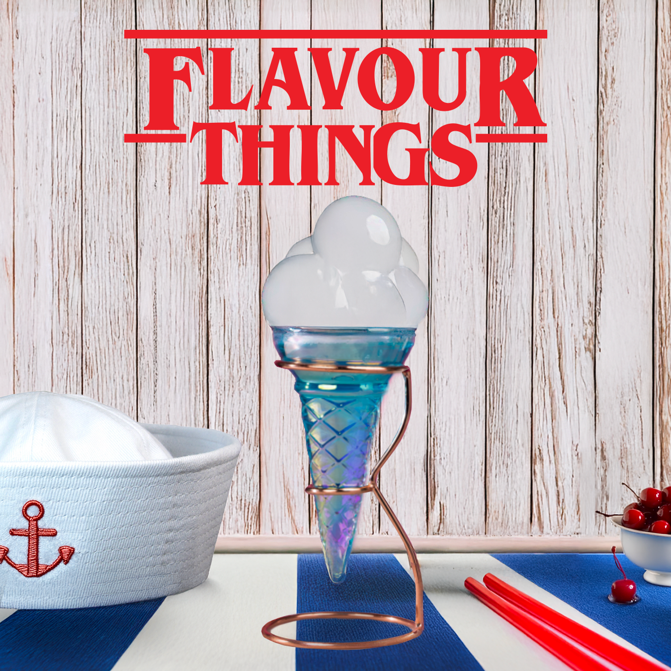 stranger things themed ice cream cocktail