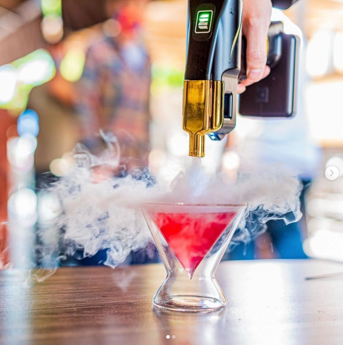 Blaster Machine creating cocktail smoke