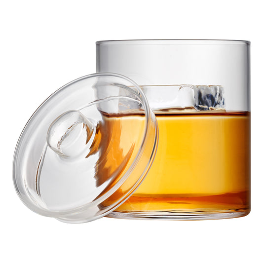 Buy Glassware - Rocks & Lid - Ultra Thin (2 Pack) Online - Flavour Blaster