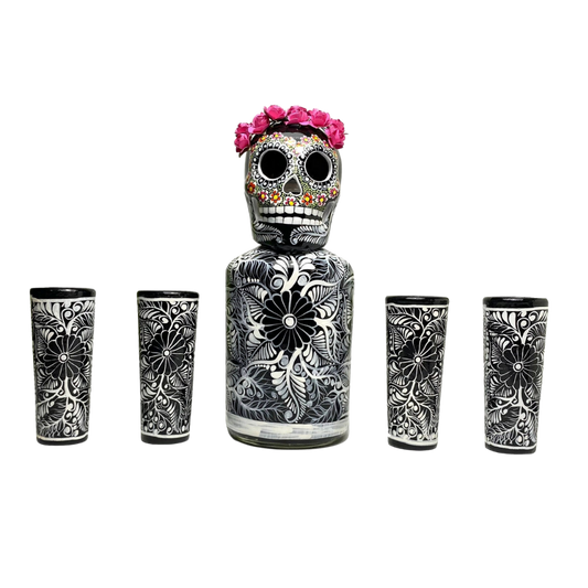 Day of the Dead Mexskeleton Decanter Set 